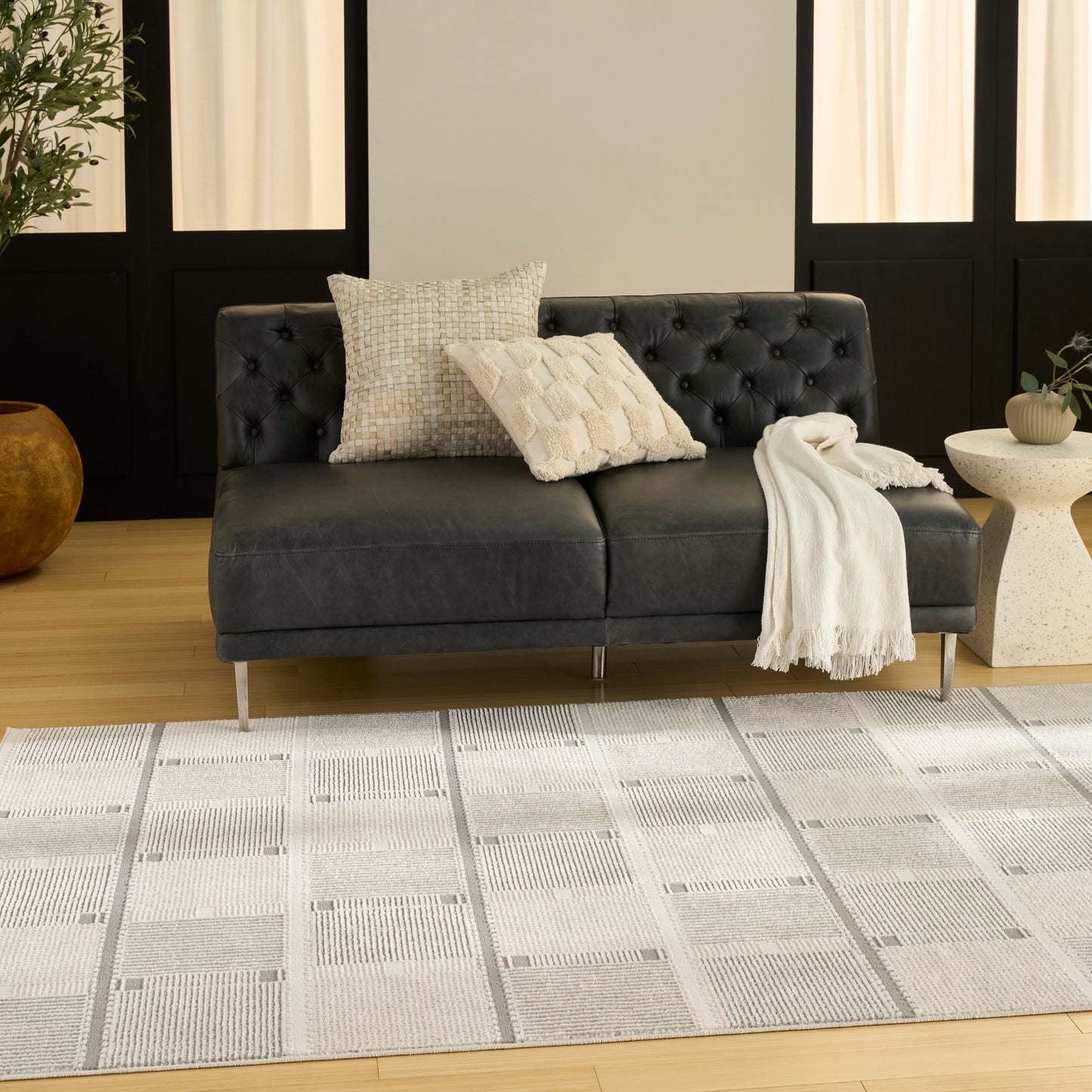Nourison Home Nordic  Ivory Grey  Contemporary