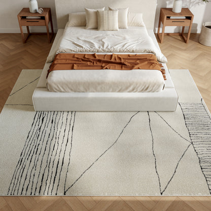 Nourison Home Modern Comfort  Ivory Black  Contemporary