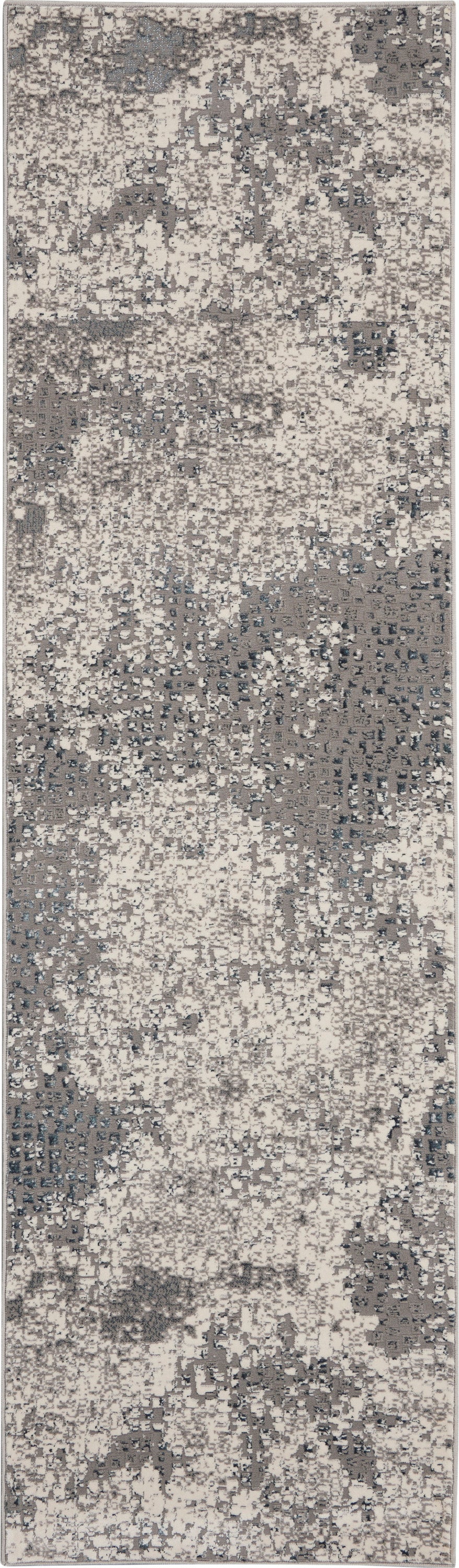 Michael Amini MA90 Uptown UPT02 Ivory Grey Contemporary Power-loomed Rug
