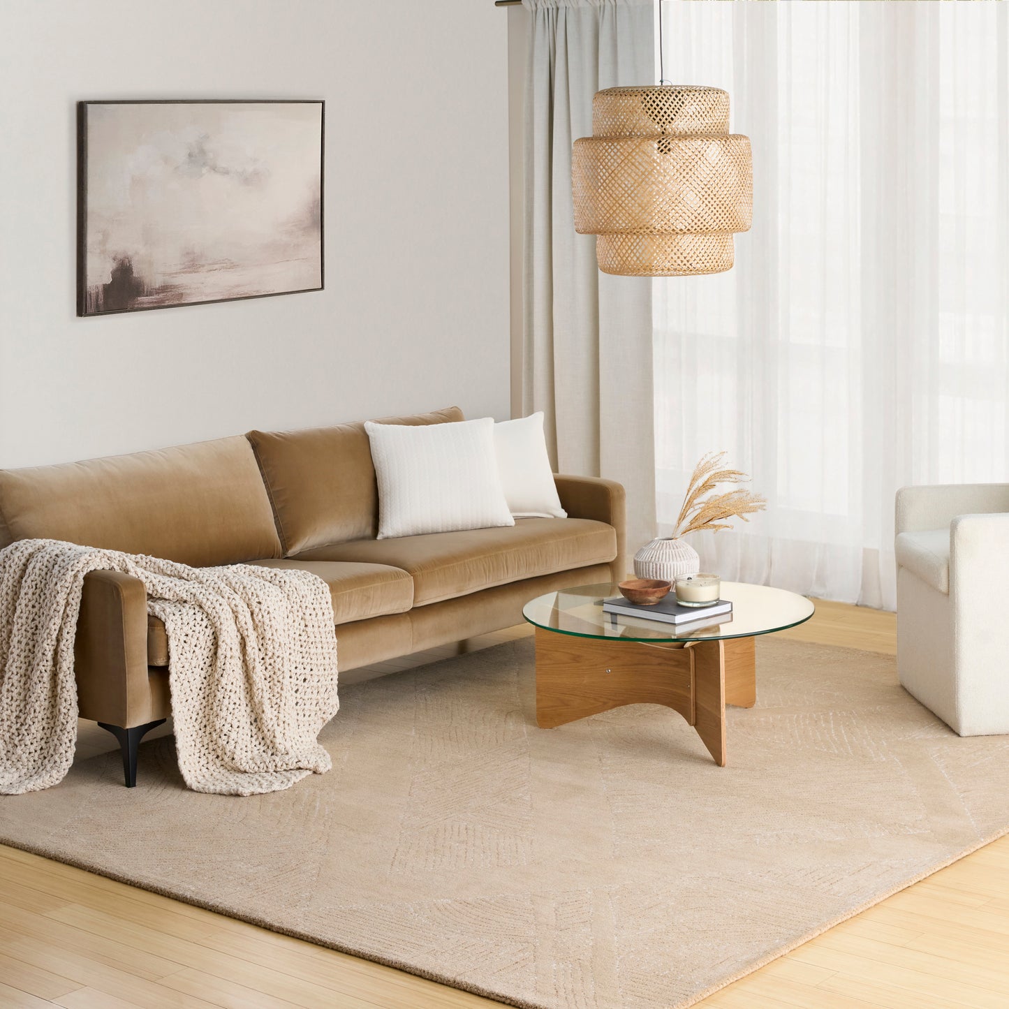 DKNY Pure Patterns  Camel  Contemporary