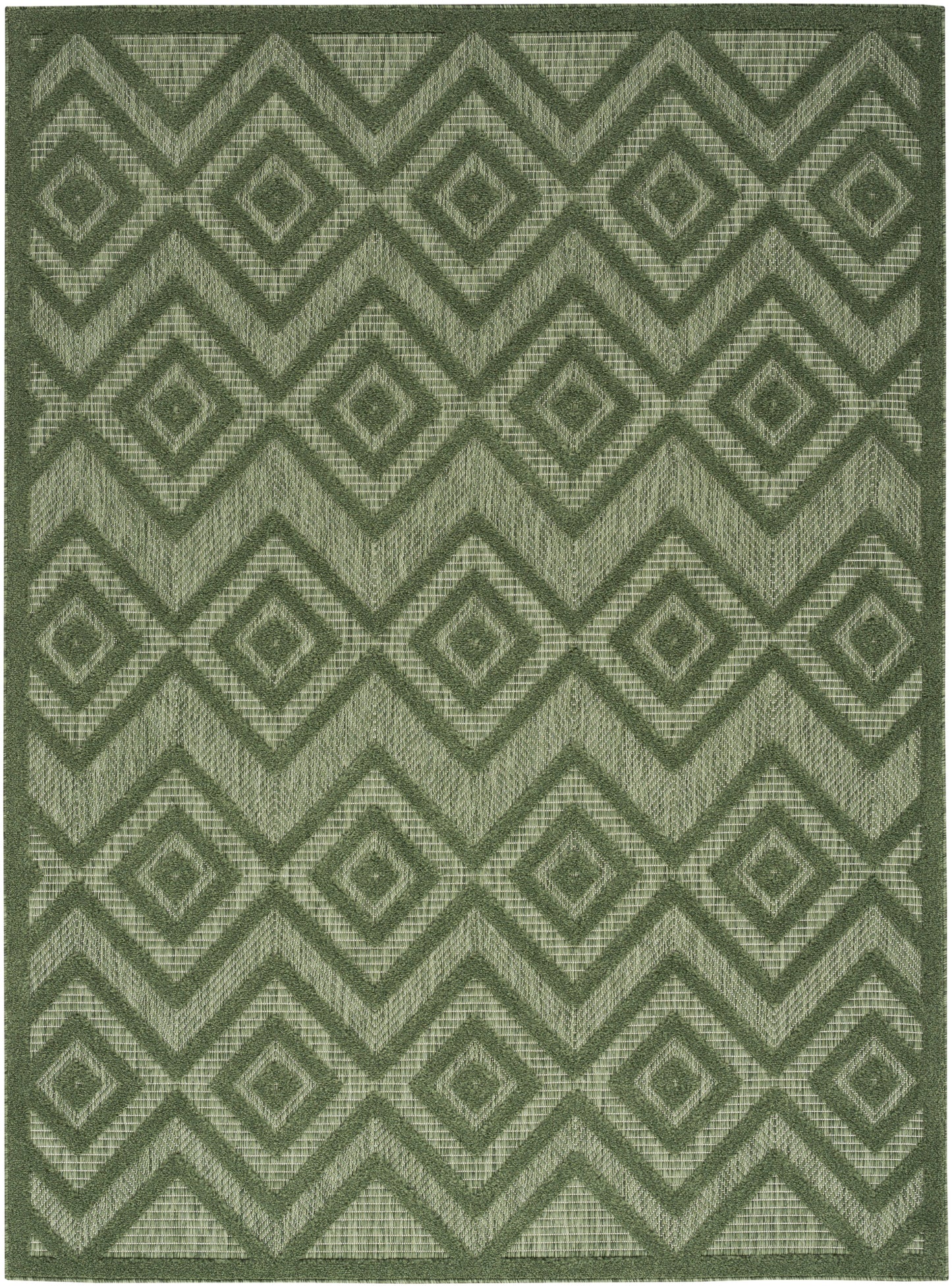 Nourison Home Versatile NRV01 Green Contemporary Flat Weave Rug