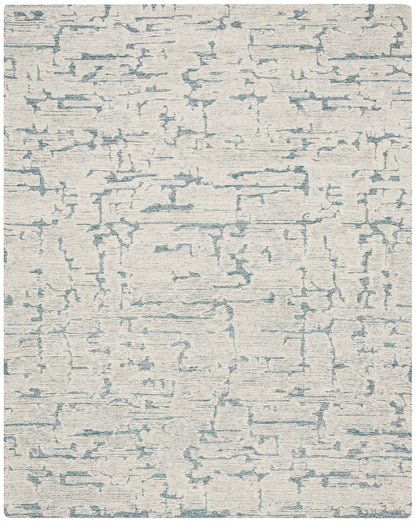 Calvin Klein CK009 Sculptural SCL01 Teal Contemporary Hand Tufted Rug