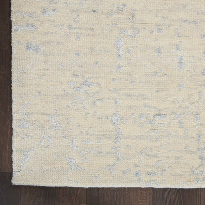 Nourison Home Luna  Ivory Silver Blue  Contemporary