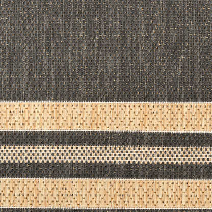 Nourison Home Horizon Indoor/Outdoor  Charcoal  Contemporary