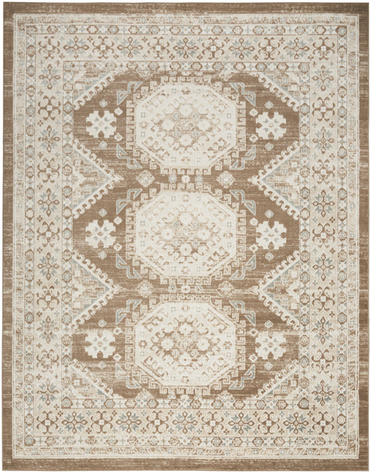 Nourison Home Serenity Home  Ivory Mocha  Traditional