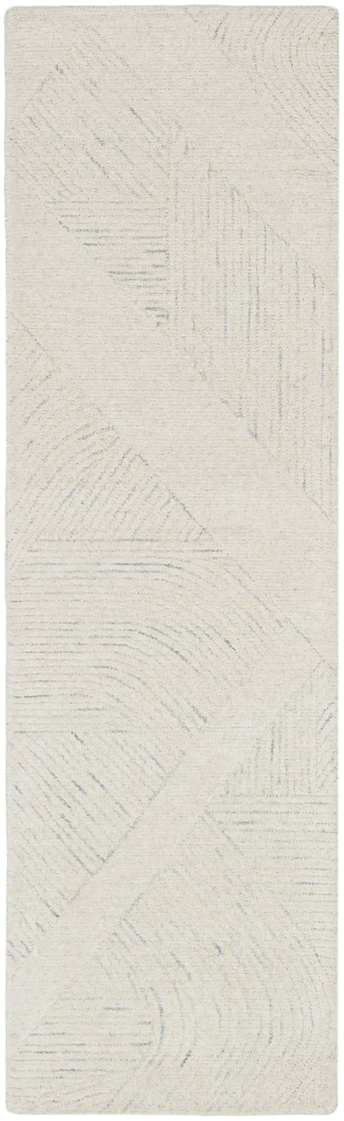 DKNY Pure Patterns PRN01 Ivory Grey Contemporary Hand Tufted Rug