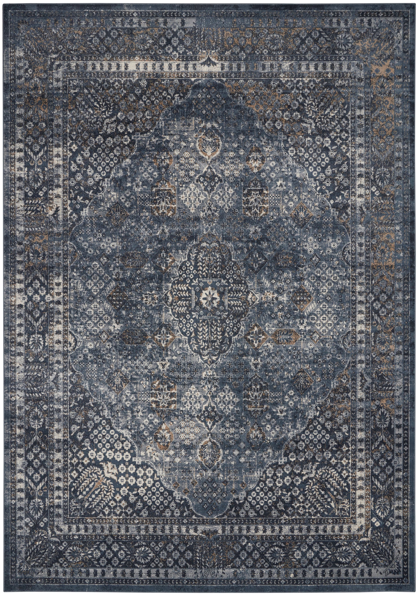 Nourison Home Malta  Navy  Traditional