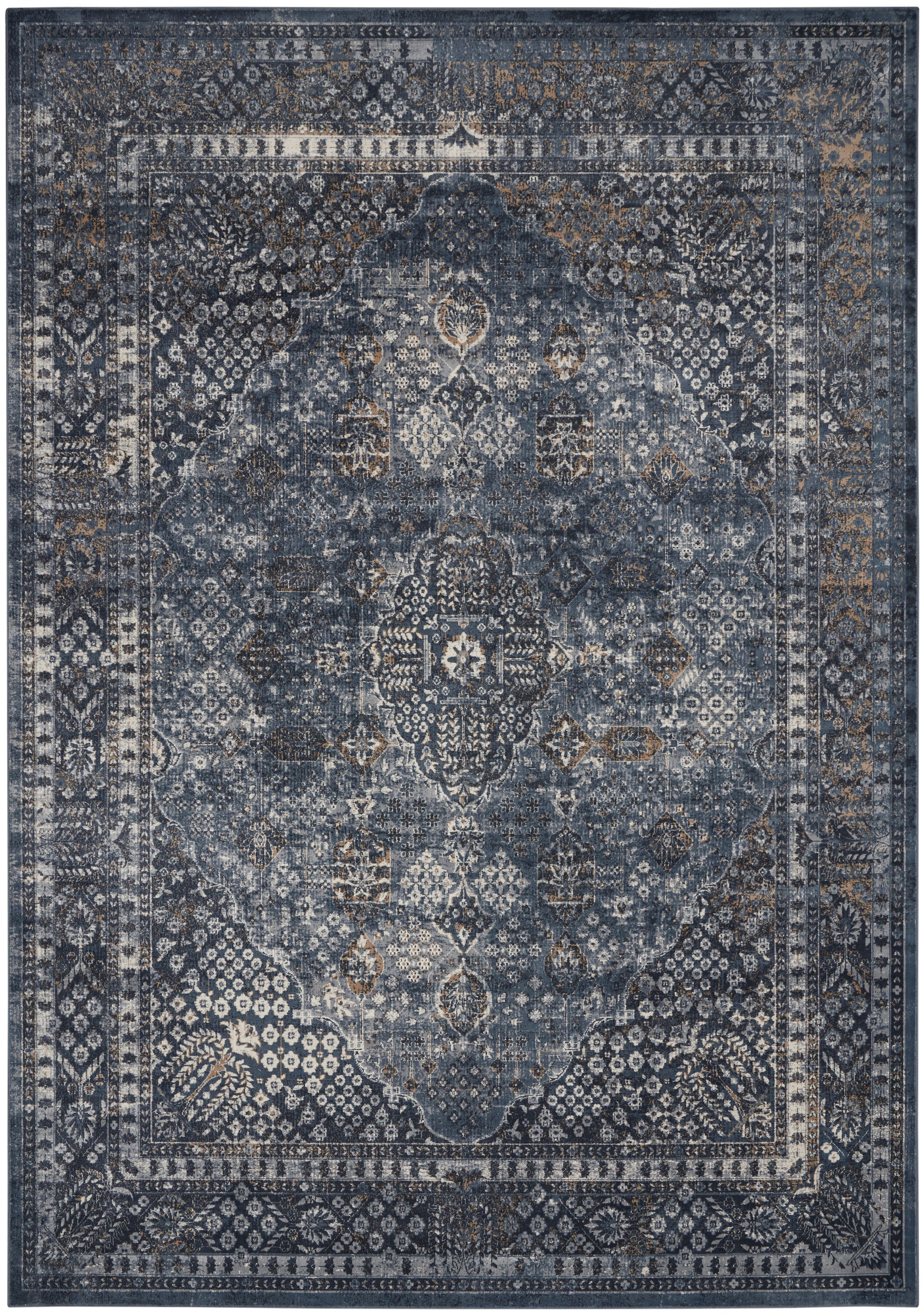 Nourison Home Malta  Navy  Traditional