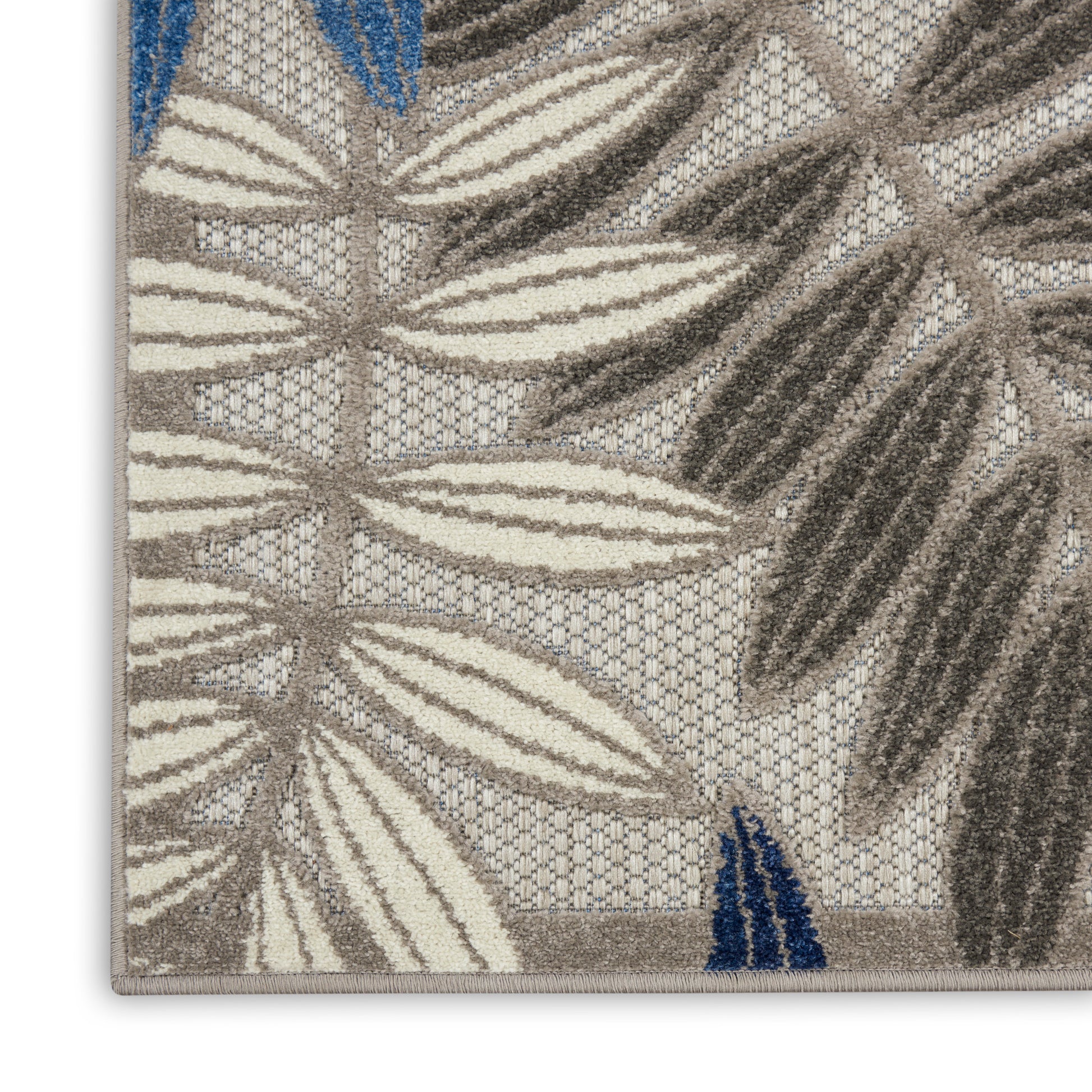 Nourison Home Aloha  Grey Blue  Contemporary
