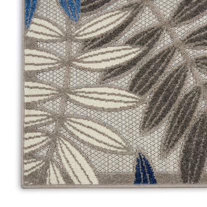 Nourison Home Aloha  Grey Blue  Contemporary
