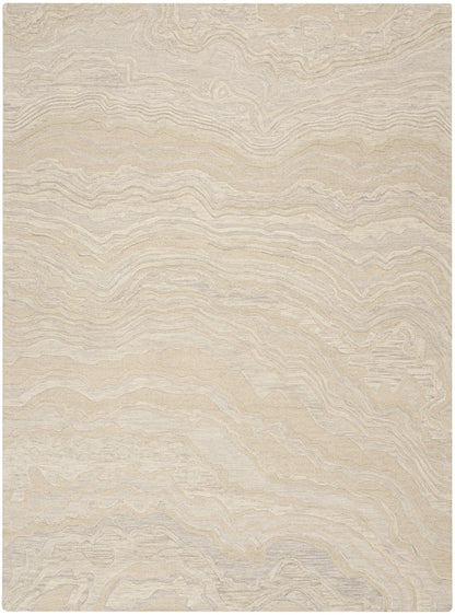 Nourison Home Graceful GRU01 Beige Contemporary Hand Tufted Rug