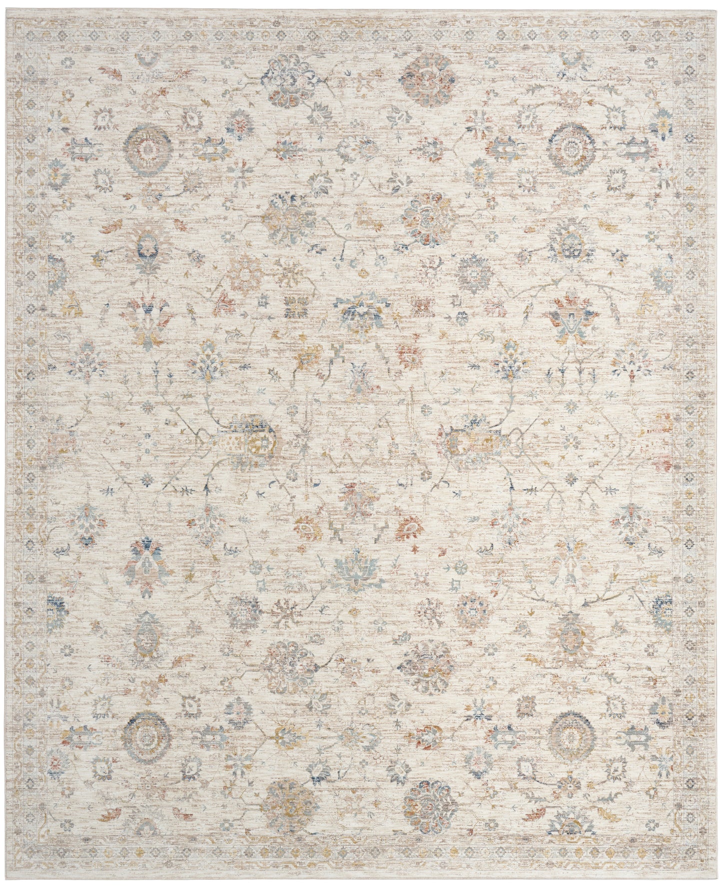 Nourison Home Antique Fusion ANF04 Ivory Multicolor Traditional Machine Woven Rug
