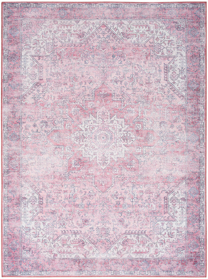 Nourison Home Nourison Washables NWB15 Pink Traditional Power-loomed Rug