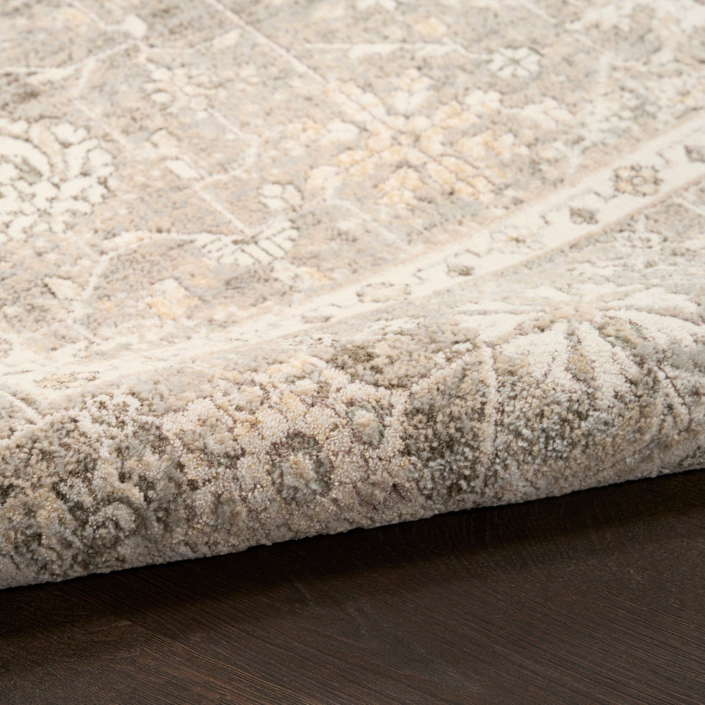 Nourison Home Soft Mist  Ivory Grey  Traditional