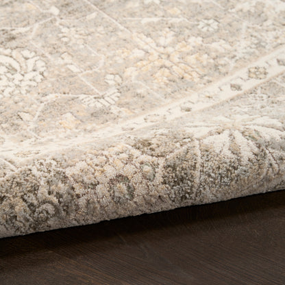 Nourison Home Soft Mist  Ivory Grey  Traditional