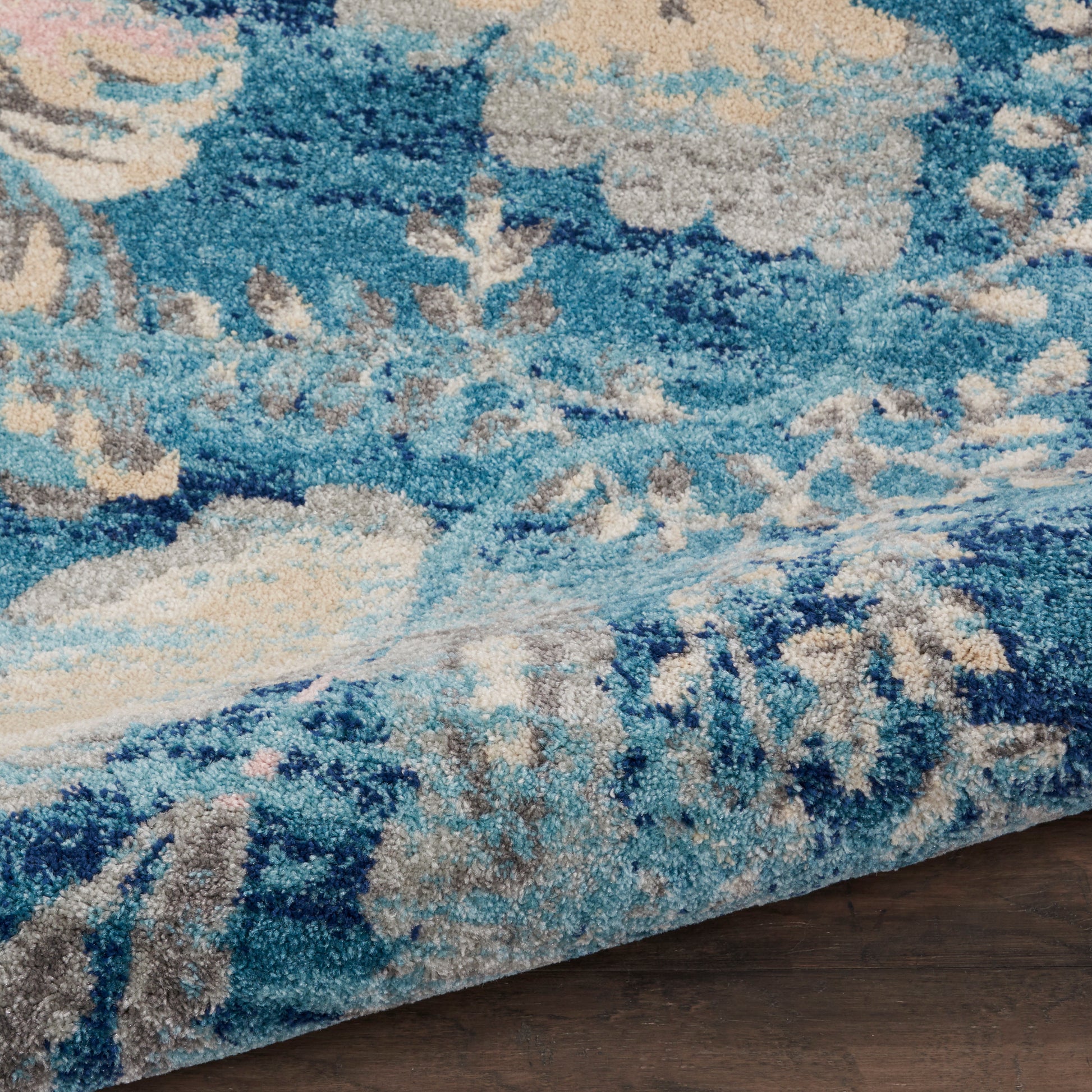 Nourison Home Tranquil  Turquoise  Contemporary