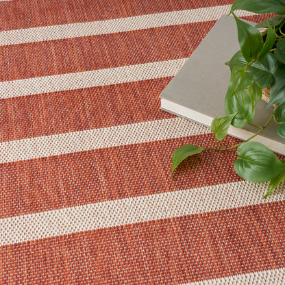 Nourison Home Positano  Terracotta Ivory  Contemporary