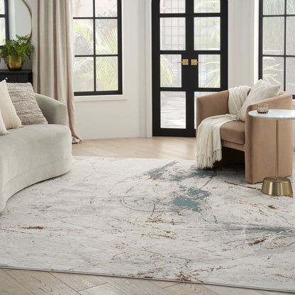 Nourison Home Desire  Ivory Grey Blue  Contemporary