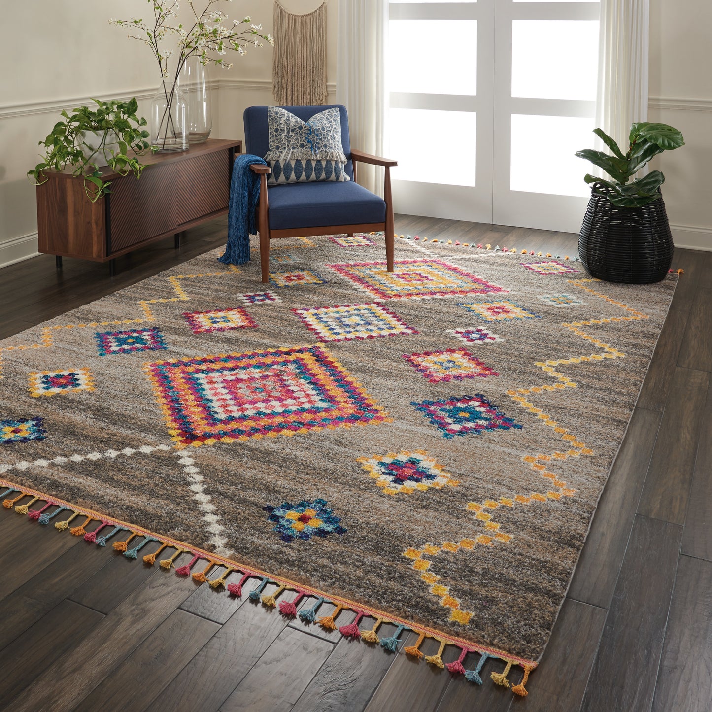 Nourison Home Nomad  Grey  Transitional