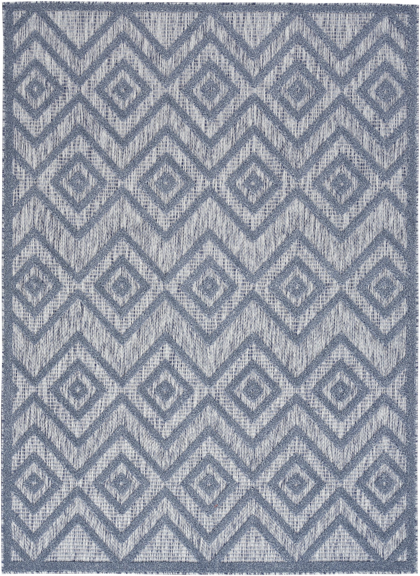 Nourison Home Versatile NRV01 Denim Blue Contemporary Flat Weave Rug