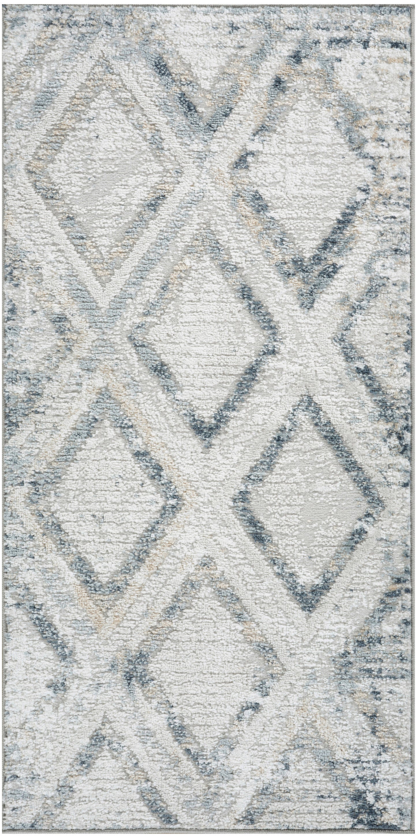 Nourison Home Dekor DEK05 Grey Navy Contemporary Machine Woven Rug