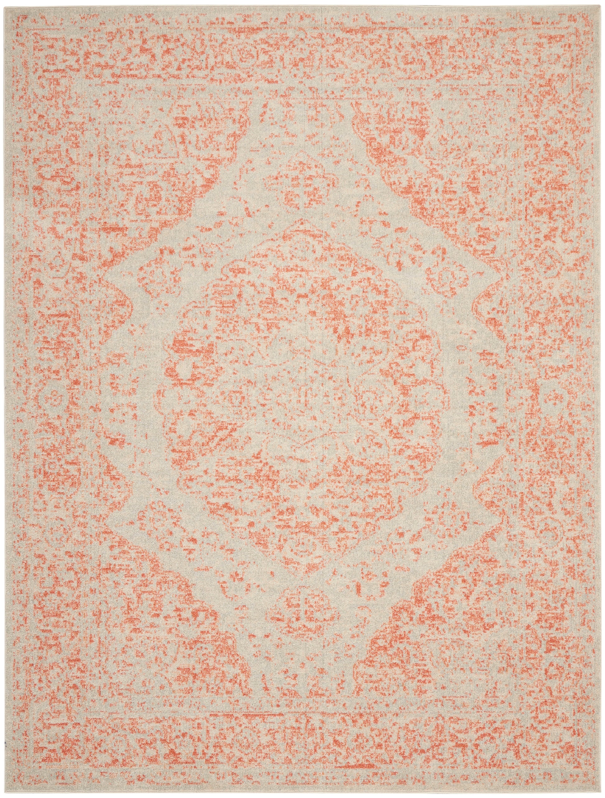 Nourison Home Tranquil  Ivory Pink  Traditional