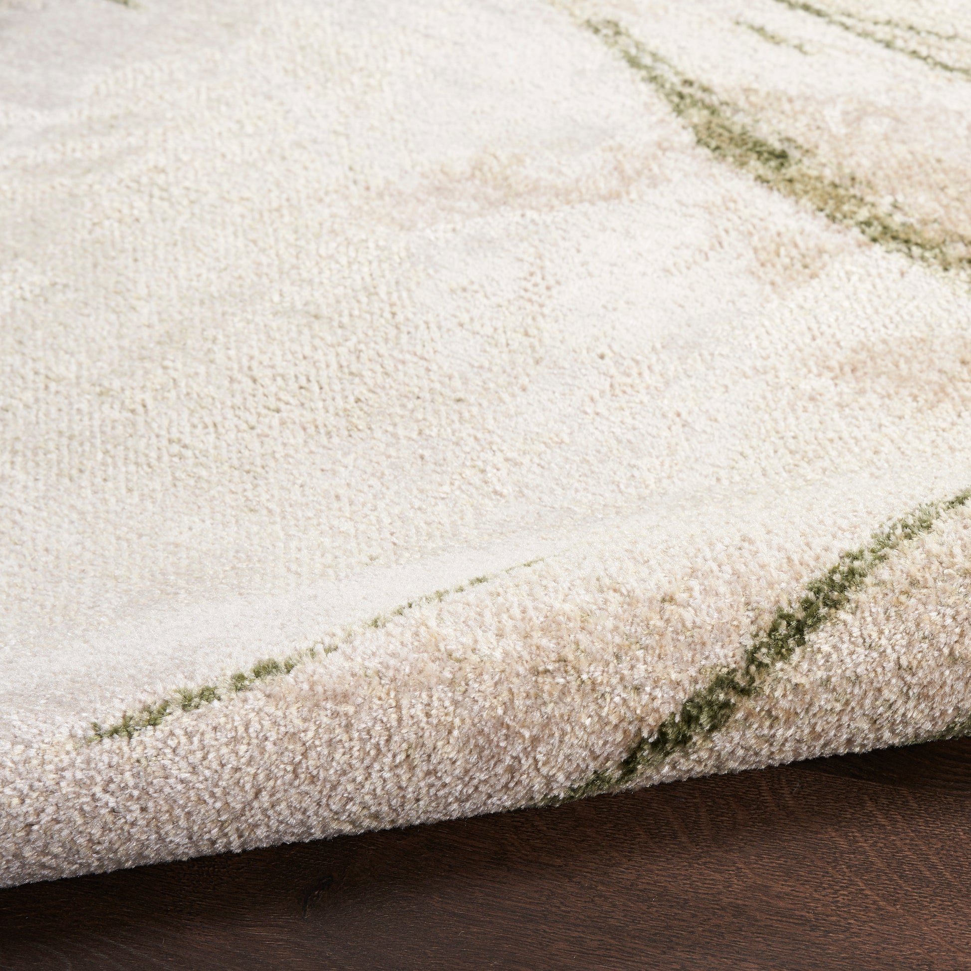 Nourison Home Astra Machine Washable  Beige Green  Contemporary