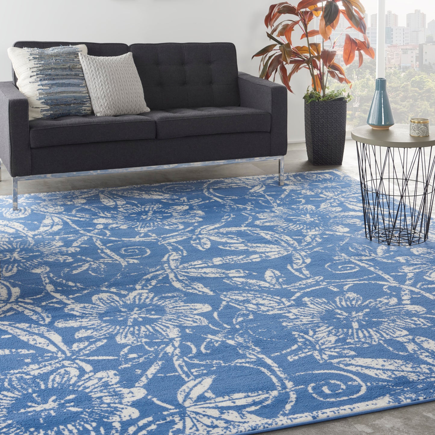 Nourison Home Whimsicle  Blue  Contemporary