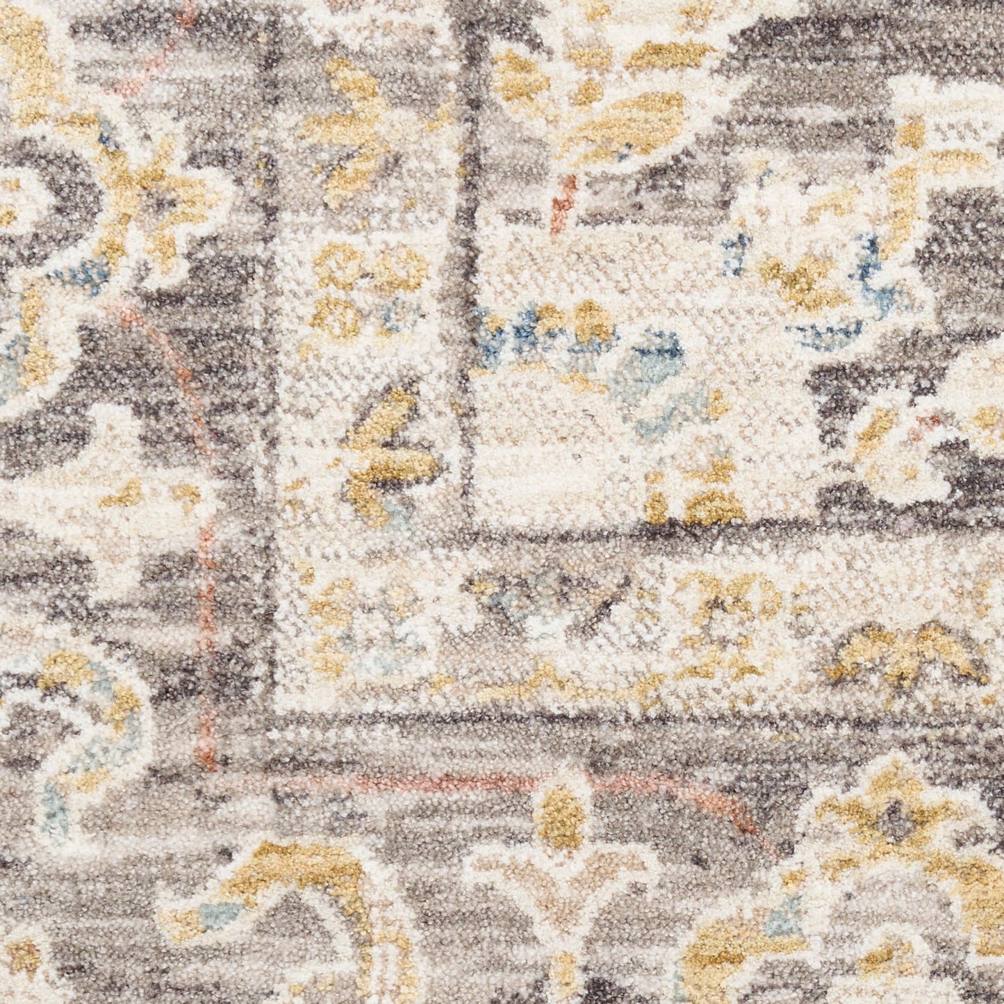 Nourison Home Antique Fusion  Ivory Charcoal  Traditional