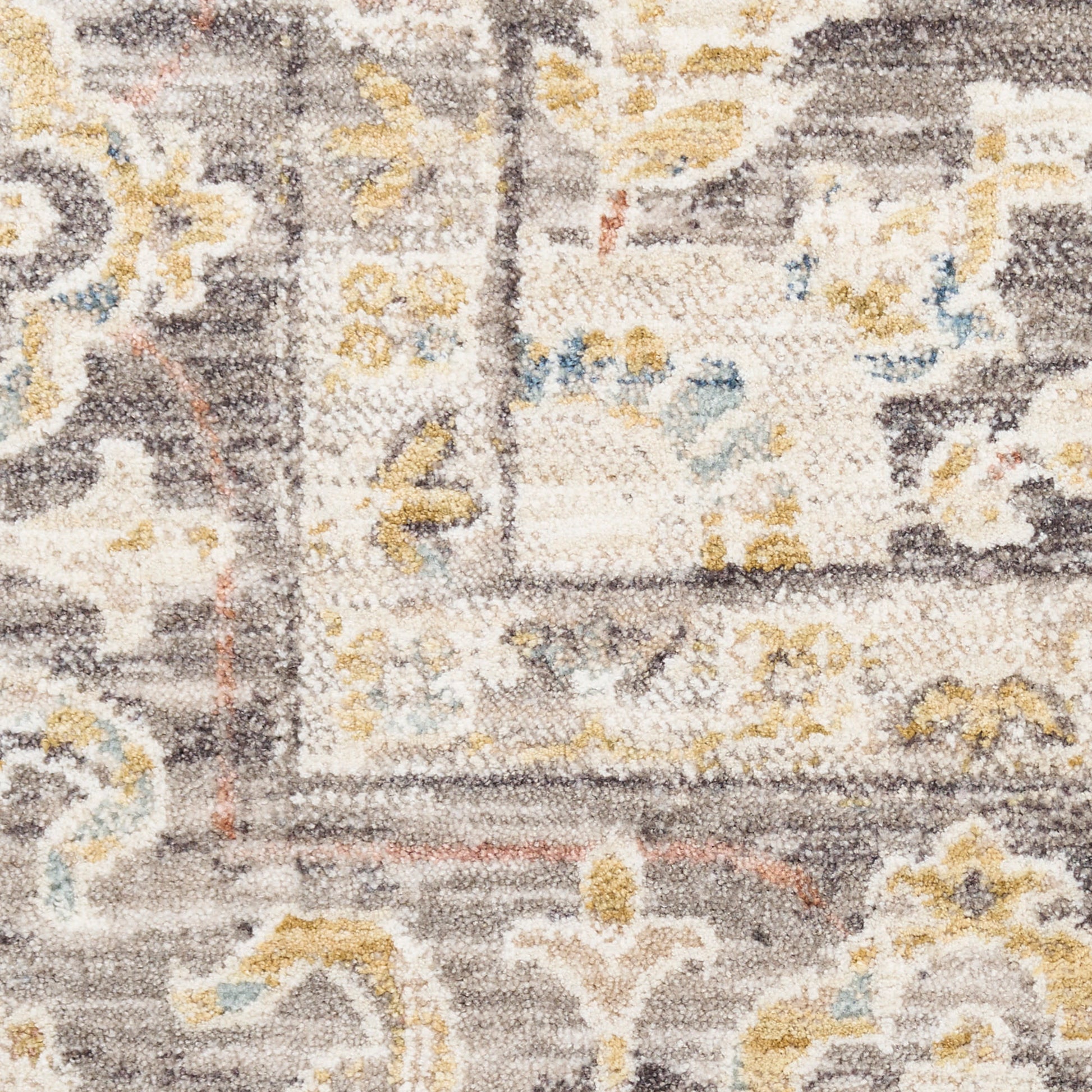 Nourison Home Antique Fusion  Ivory Charcoal  Traditional
