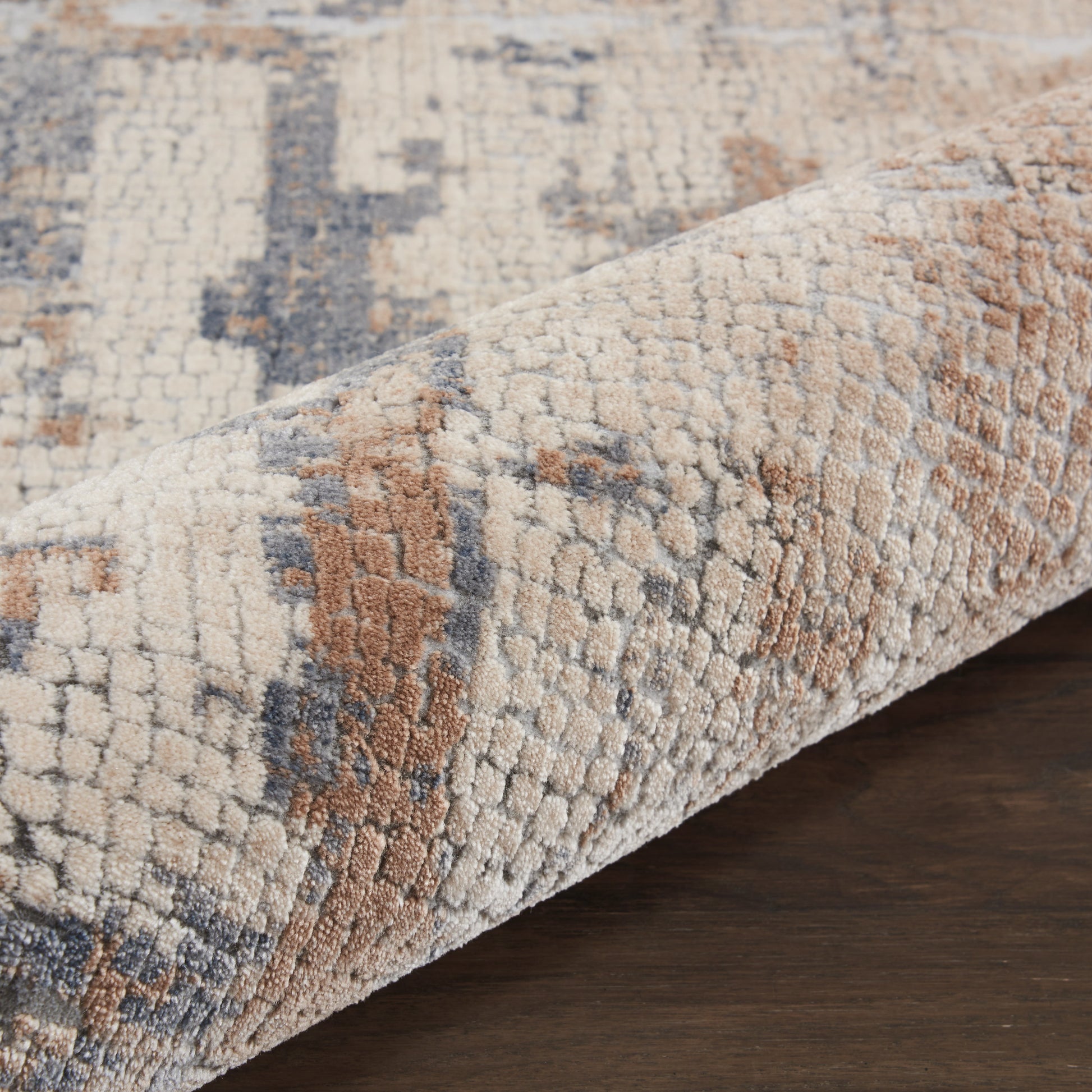 Nourison Home Rustic Textures  Beige Grey  Contemporary