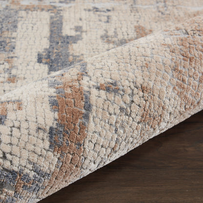 Nourison Home Rustic Textures  Beige Grey  Contemporary