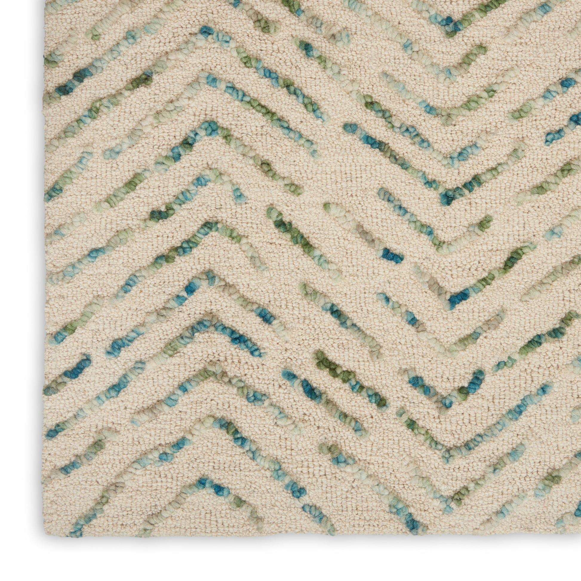 Nourison Home Colorado  Ivory Green  Contemporary