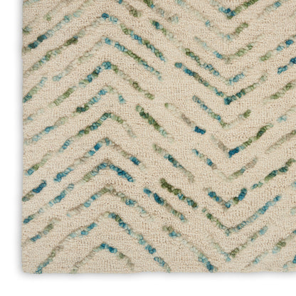 Nourison Home Colorado  Ivory Green  Contemporary