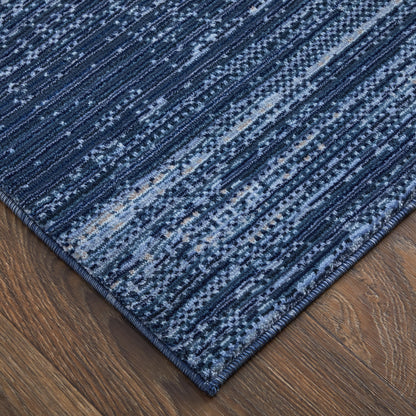 Feizy Deja 39PJF Blue Modern/Casual Machinemade Rug - Rugs - Feizy - Atlanta Designer Rugs
