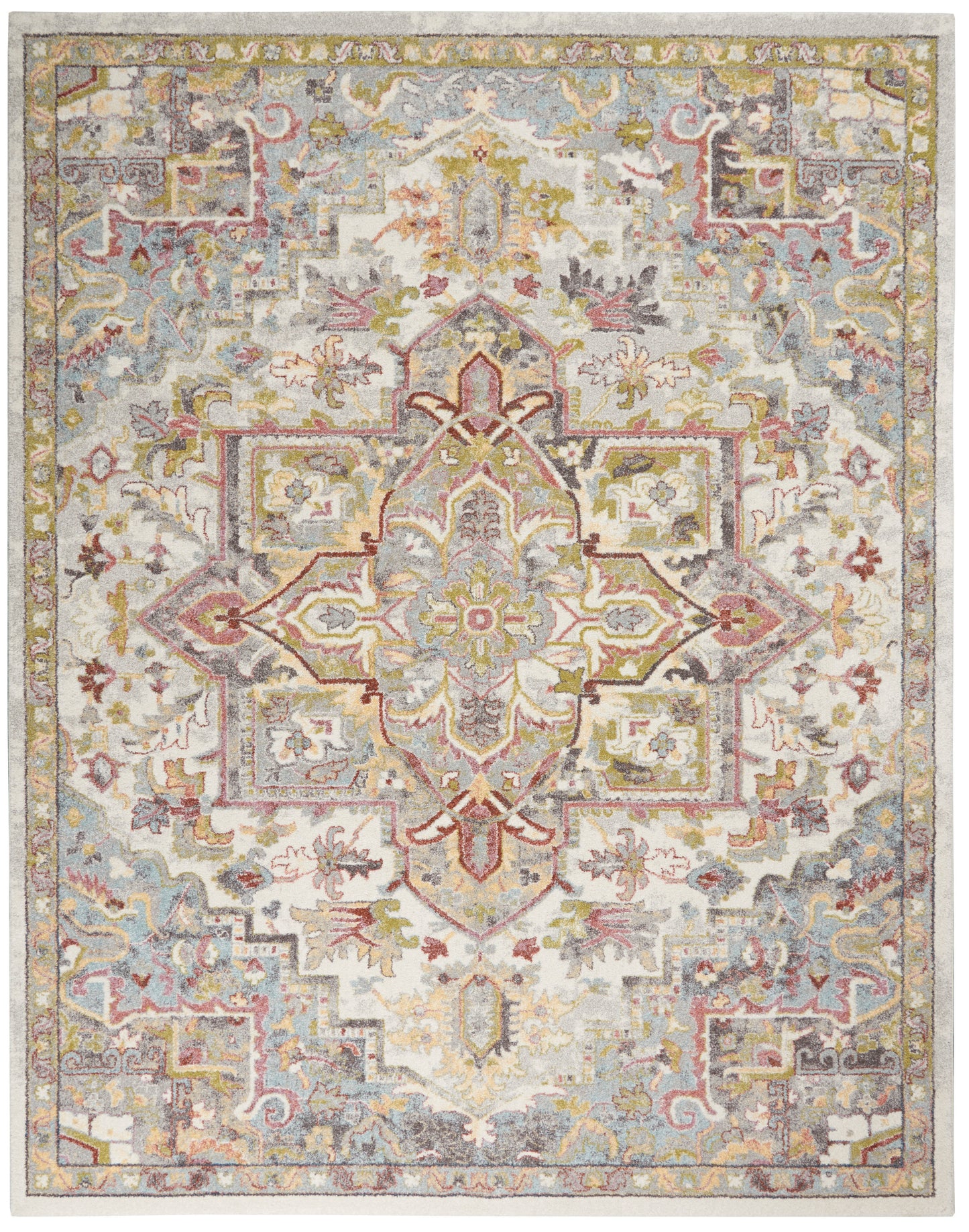 Nourison Home Soraya  Ivory Multicolor  Traditional