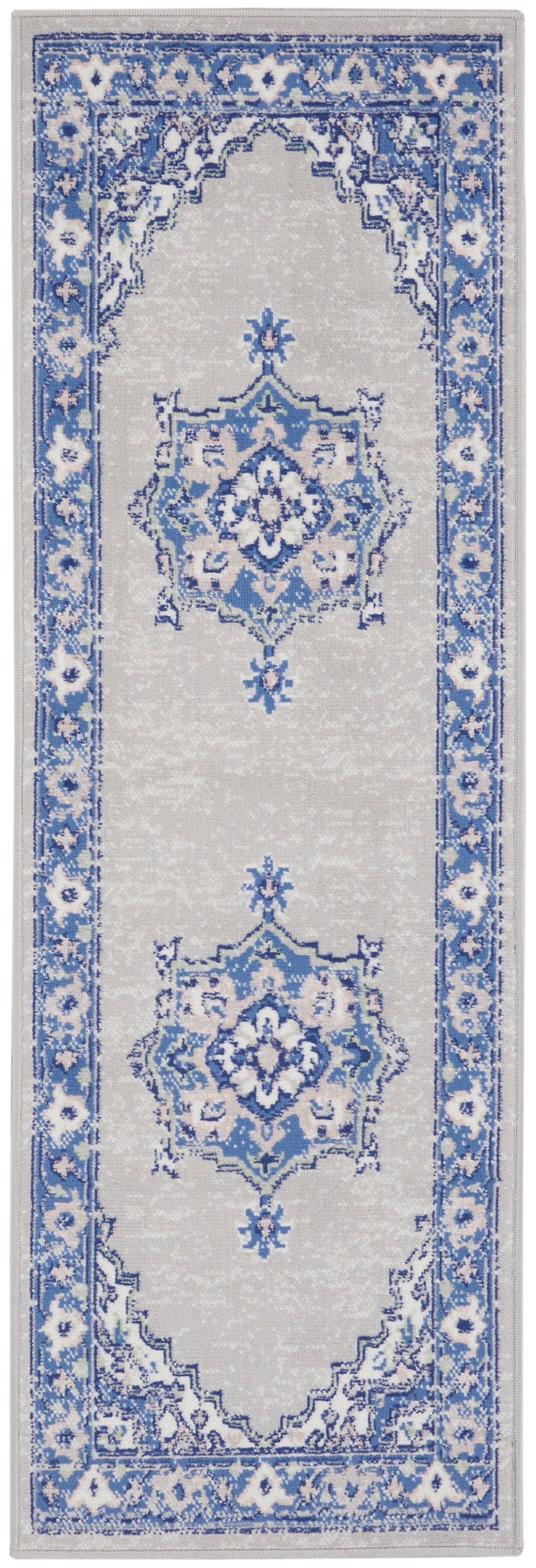 Nourison Home Whimsicle WHS03 Grey Blue Transitional Power-loomed Rug