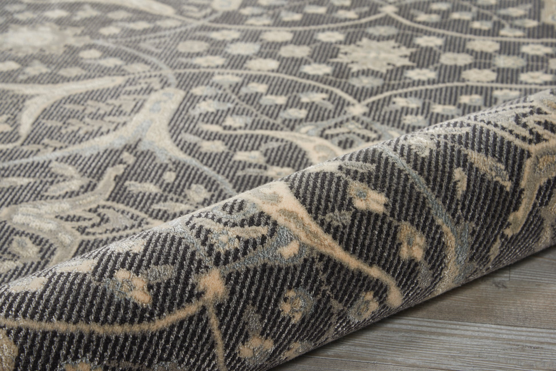 Nourison Home Luminance  Graphite  Transitional