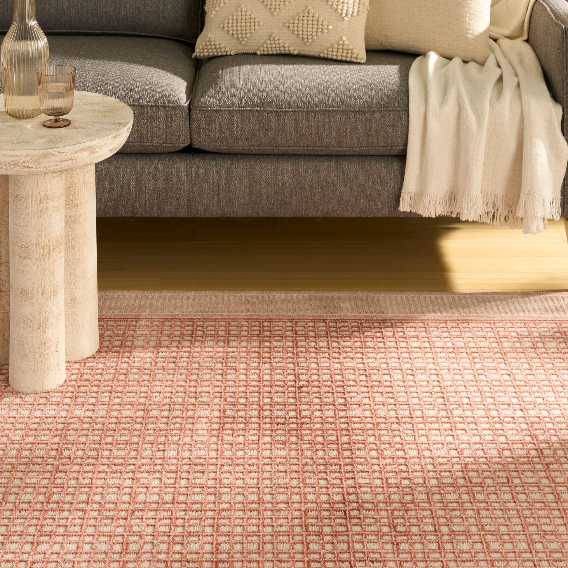 Nourison Home Nordic  Brick Ivory  Contemporary