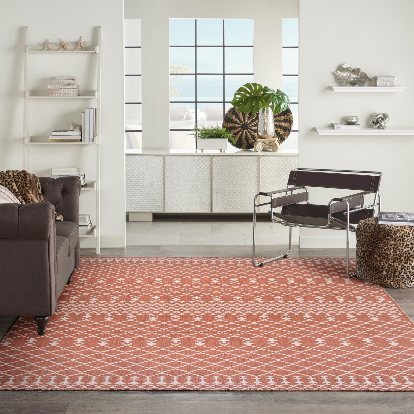 Nourison Home Positano  Terracotta  Contemporary