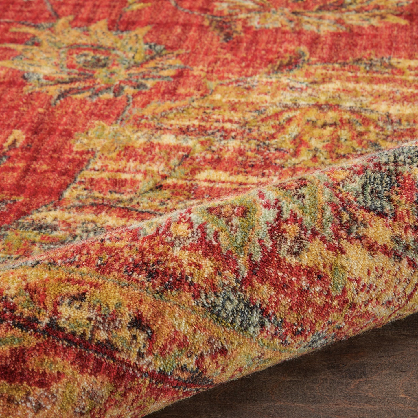 Nourison Home Jewel  Red  Traditional