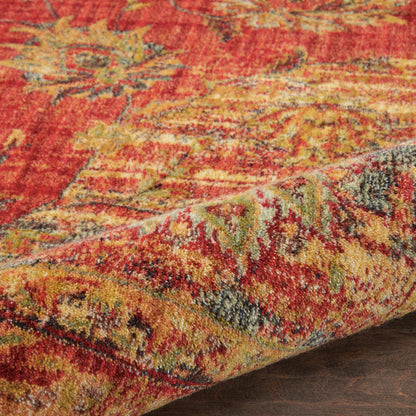 Nourison Home Jewel  Red  Traditional