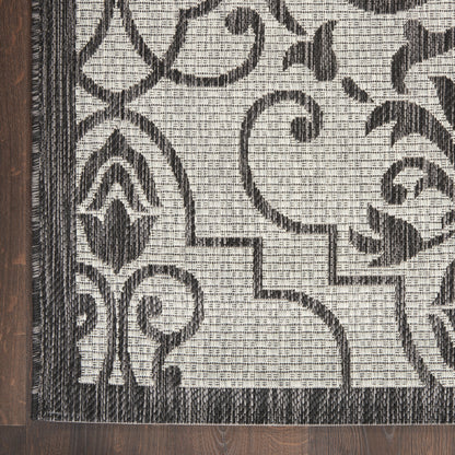 Nourison Home Country Side  Ivory Charcoal  Transitional