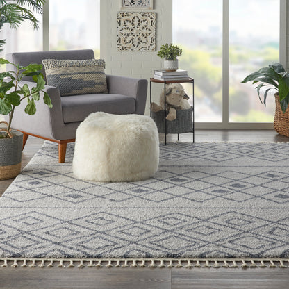 Nourison Home Serenity Shag  Grey Slate  