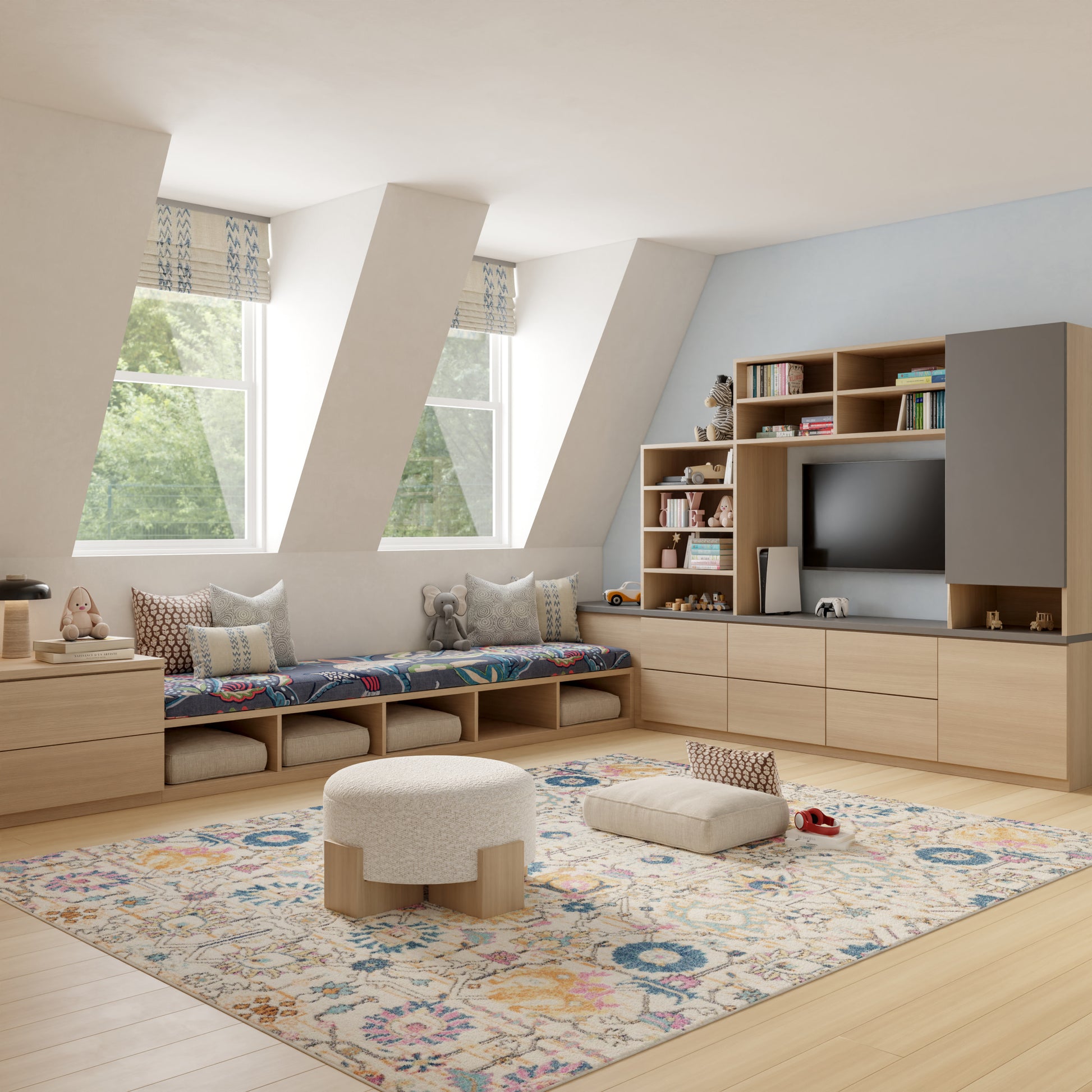 Nourison Home Passion  Ivory Multicolor  Transitional