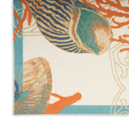 Waverly Sun N Shade  Ivory Multi  Contemporary