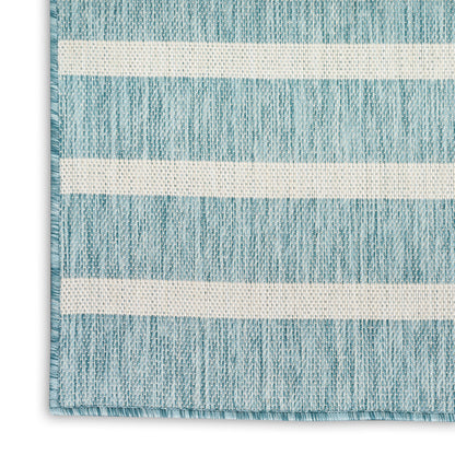 Nourison Home Positano  Aqua Ivory  Contemporary