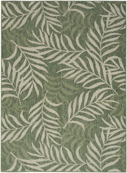 Nourison Home Garden Oasis GOA01 Green Ivory Contemporary Power-loomed Rug
