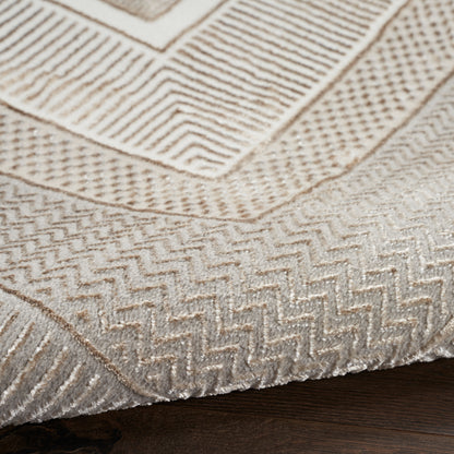 Nourison Home Glitz  Ivory  Contemporary