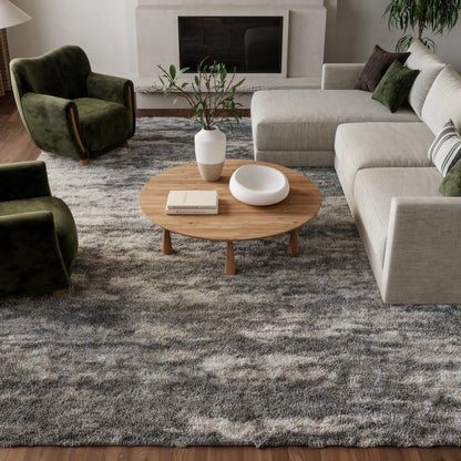 Nourison Home Dreamy Shag  Charcoal Ivory  Contemporary